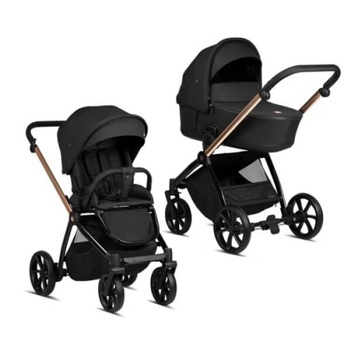 Универсальная коляска 2 в 1 Tutis Mio3 plus Black Edition Rose Gold